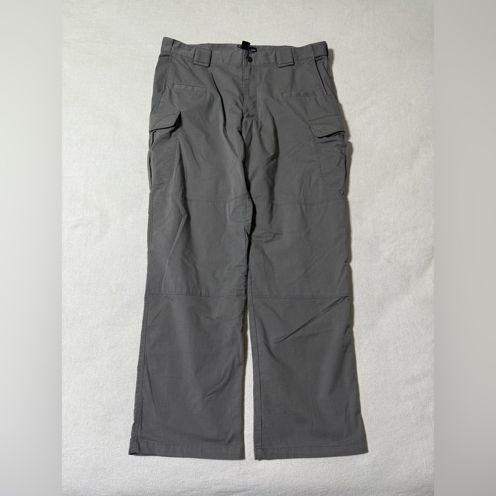 5.11 Tactical Pants Mens 37x31 Gray Stryke Cargo Ripstop Workwear Outdoor